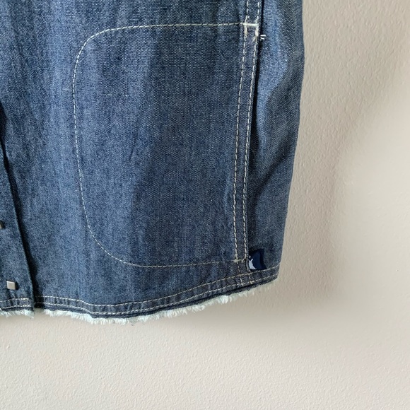 Chambray denim Sleeveless top - Picture 3 of 3